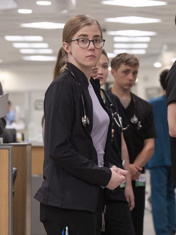 Dr Melissa The Pitt Season 01 Black Cotton Jacket
