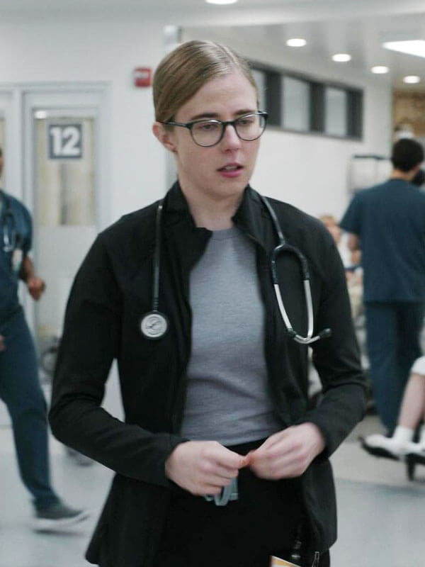 Dr Melissa The Pitt Season 01 Black Cotton Jacket