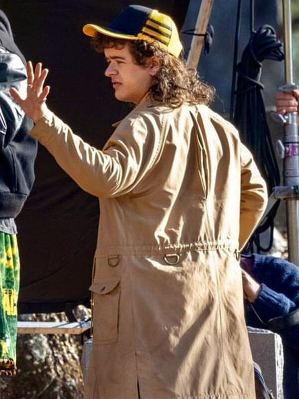 Dustin Henderson Stanger Things Season 5 Brown Cotton Coat