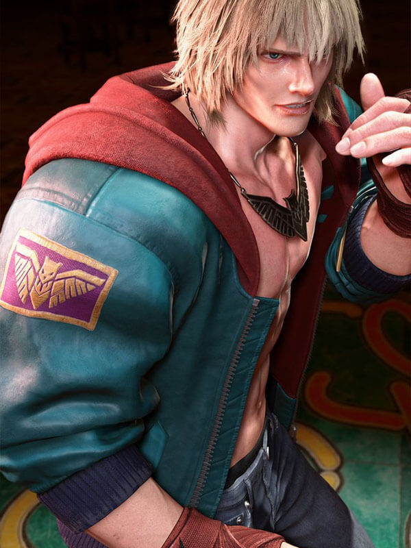 ED Street Fighter 6 Blue Jacket.