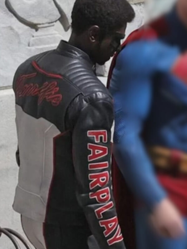 Edi Gathegi Superman 2025 Multi Leather Jacket