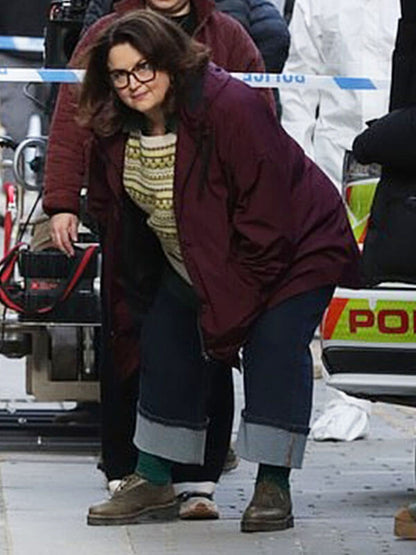 Elena Run Away Season 01 Purple Polyster Jacket