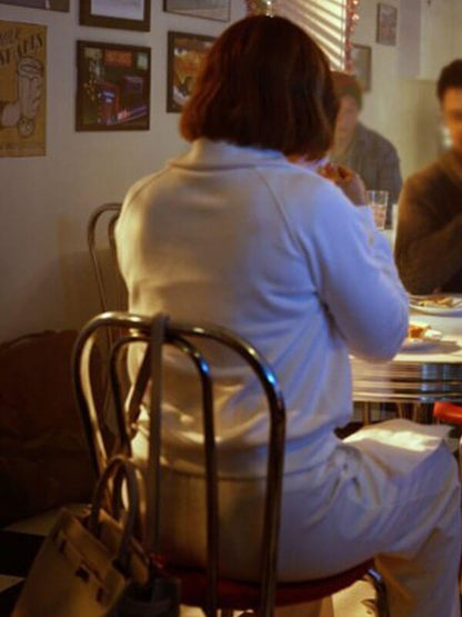 Ella Nazeer Christmas Above The Clouds White Fleece Sweat Shirt