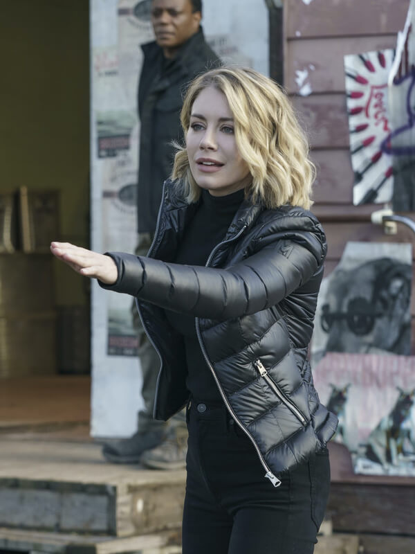 Emilia Harcourt Peace Maker 2022 Black Puffer Jacket