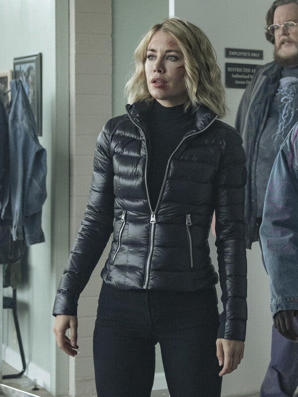 Emilia Harcourt Peace Maker 2022 Black Puffer Jacket