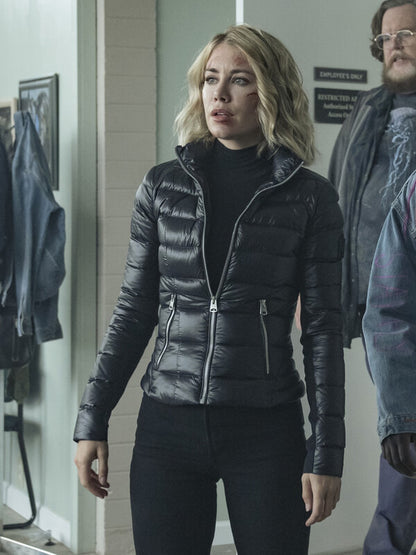 Emilia Harcourt Peace Maker 2022 Black Puffer Jacket