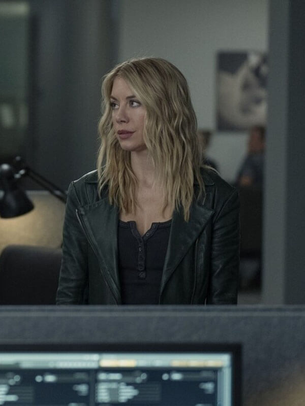 Emilia Harcourt Peacemaker Season 02 Green Leather Jacket