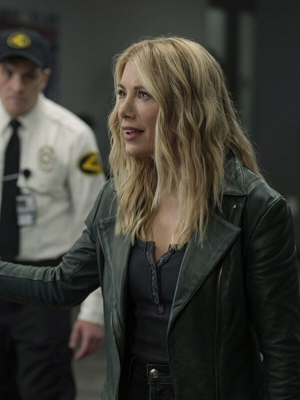 Emilia Harcourt Peacemaker Season 02 Green Leather Jacket