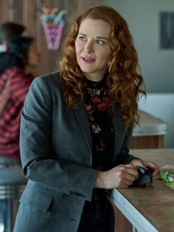 Emily Lane Mistletoe Murders Grey Wool Trench Coat