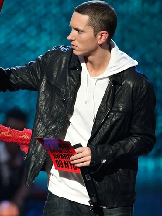 Eminem MTV Video Music Awards Black Leather Jacket
