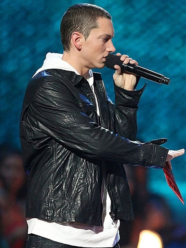 Eminem MTV Video Music Awards Black Leather Jacket