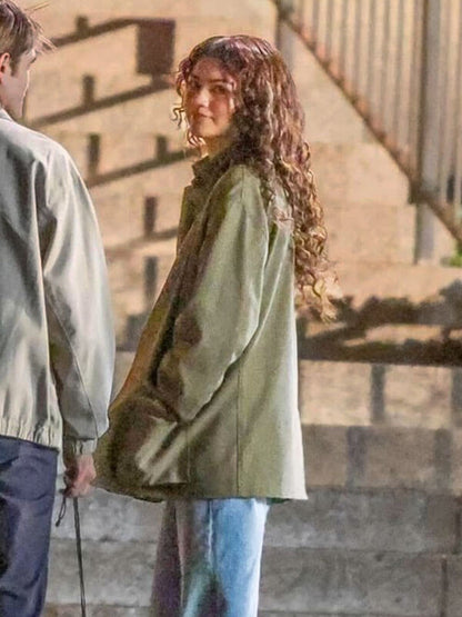 Emma Harwood The Drama 2026 Green Cotton Utility Jacket