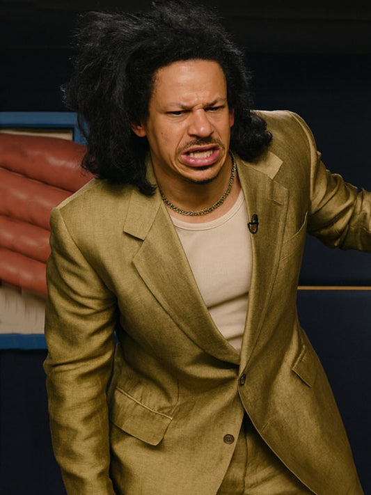 Eric Andre Street Fighter 2026 Mustard Linen Blazer