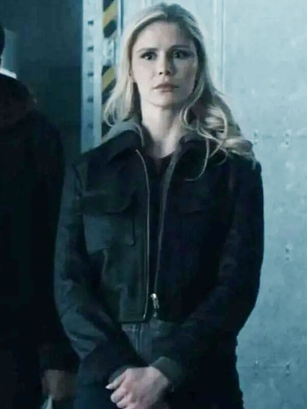 Erin Moriarty The Boys Season 05 Black Bomber Jacket