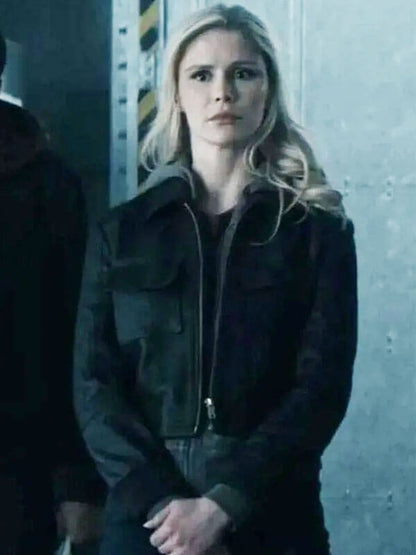Erin Moriarty The Boys Season 05 Black Bomber Jacket