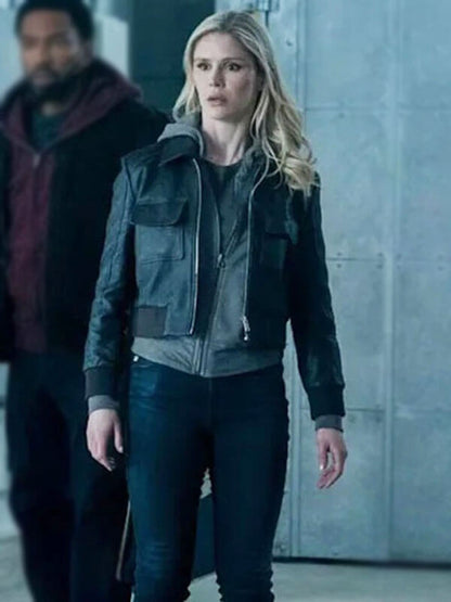 Erin Moriarty The Boys Season 05 Black Bomber Jacket