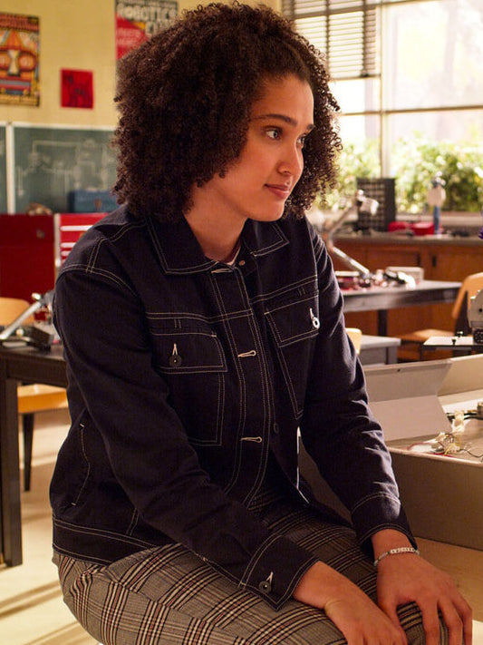Fabiola Torres Never Have I Ever Season 03 Black Denim Jacket