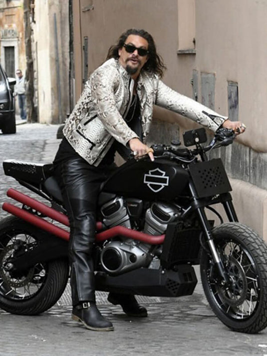 Fast X 2023 Ason Momoa White Leather Jacket