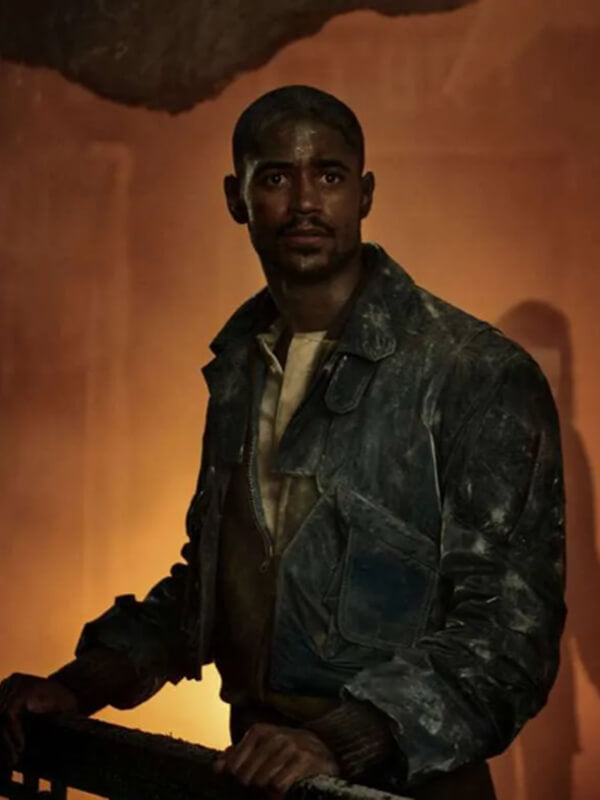  Foundation Alfred Enoch Leather Jacket