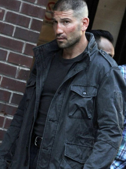Frank Castle Daredevil Season 02 Grey Military Jacket