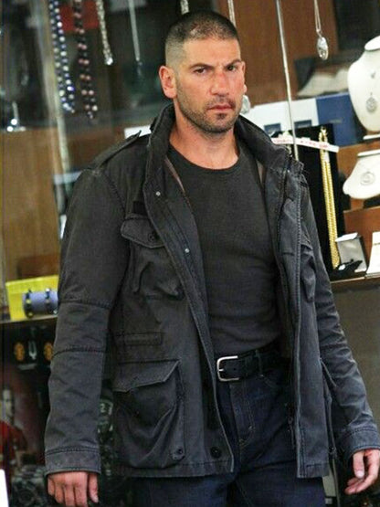 Frank Castle Daredevil Season 02 Grey Military Jacket