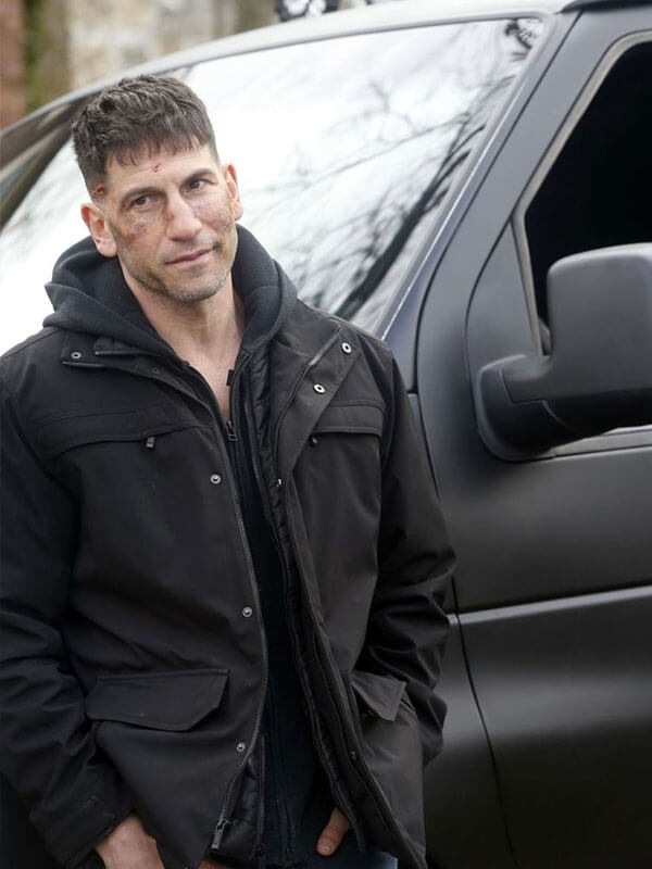 Frank Castle The Punisher Season 02 Black Wool Jacket