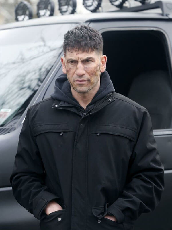 Frank Castle The Punisher Season 02 Black Wool Jacket