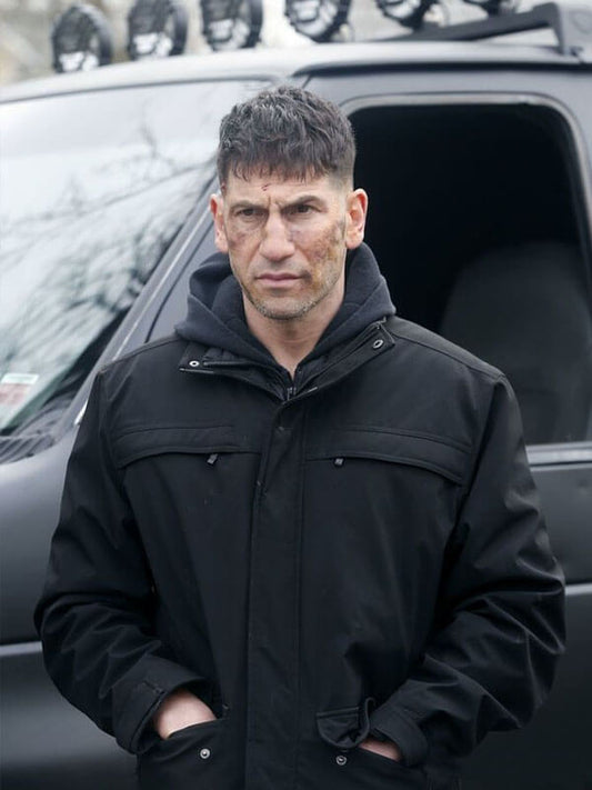 Frank Castle The Punisher Season 02 Black Wool Jacket