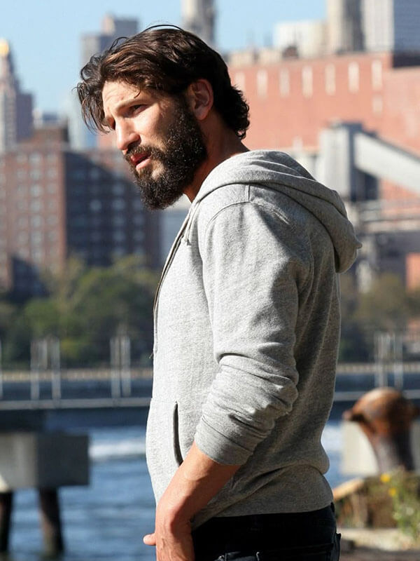 Frank Castle The Punisher Season 02 Grey Hoodie Jacket
