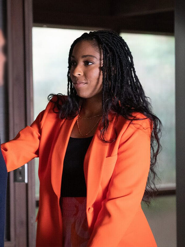 Gaby Shrinking Season 01 Orange Cotton Blazer