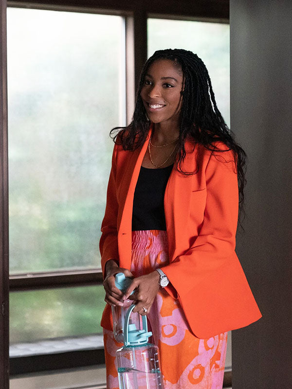 Gaby Shrinking Season 01 Orange Cotton Blazer