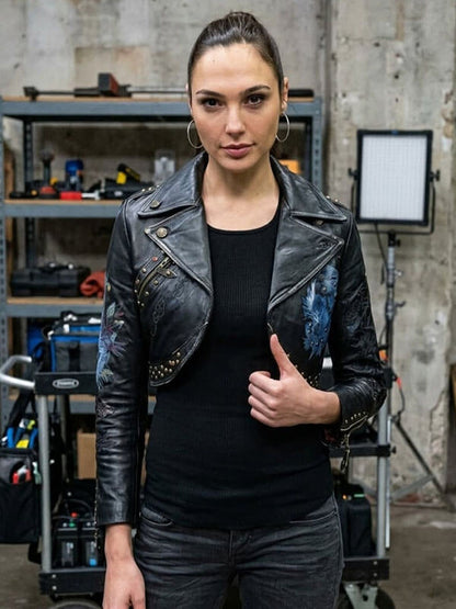 Gal Gadot Fast & Furious 2009 Black Cropped Jacket