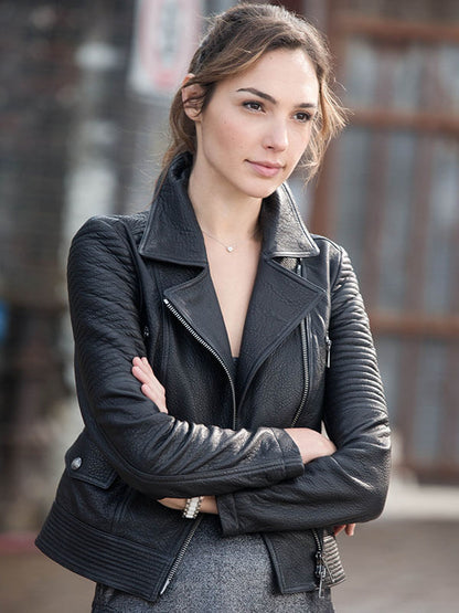 Gal Gadot Fast & Furious 6 Black Biker Jacket