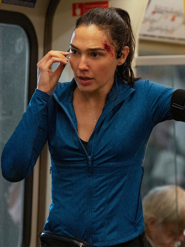 Gal Gadot The Runner 2026 Blue Track Jacket
