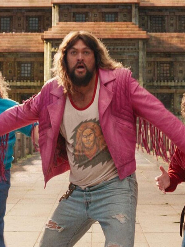 Garett Harisson The Minecraft Movie Pink Fringe Jacket. 