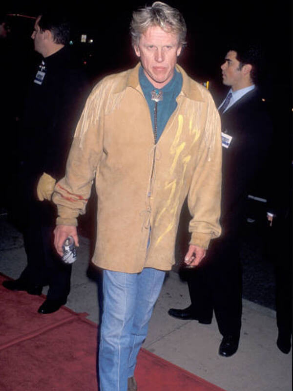 Gary Bussey Dumb and Dumber Premier Brown Fringe Jacket.