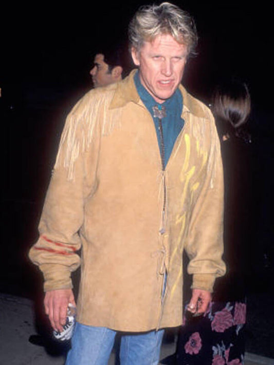 Gary Bussey Dumb and Dumber Premier Brown Fringe Jacket.
