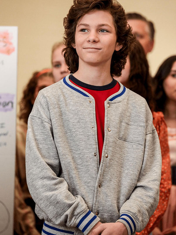 Georgie Cooper Young Sheldon Season 01 Grey Bomber Jacket