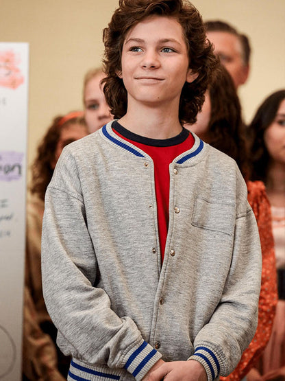 Georgie Cooper Young Sheldon Season 01 Grey Bomber Jacket