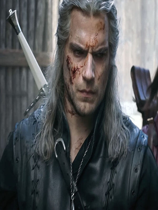 Geralt of Rivia The Witcher Black Leather Vest