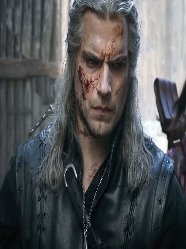 Geralt of Rivia The Witcher Black Leather Vest