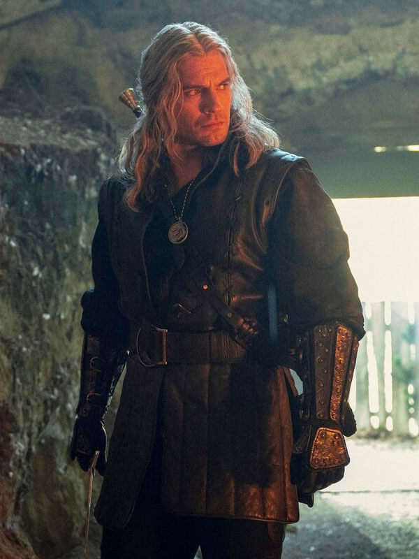 Geralt of Rivia The Witcher Black Leather Vest