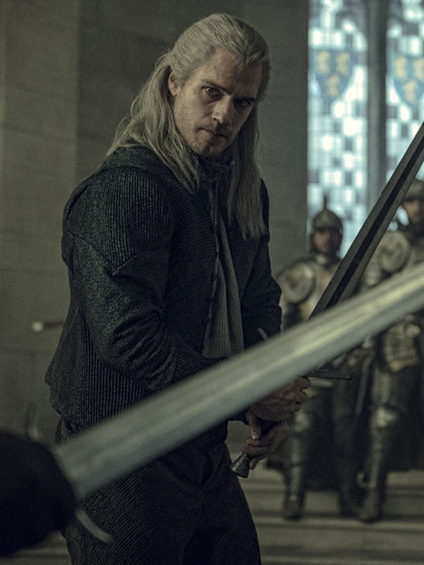 Geralt of Rivia The Witcher Grey Corduroy Jacket