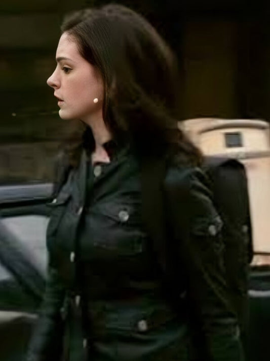  Get Smart 2008 Anne Hathaway Black Leather Jacket