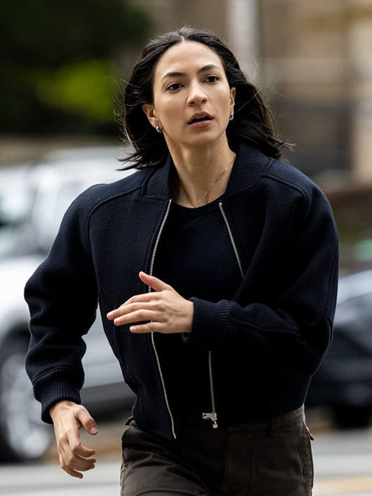 Gina Gogean CIA Season 01 Blue Bomber Jacket