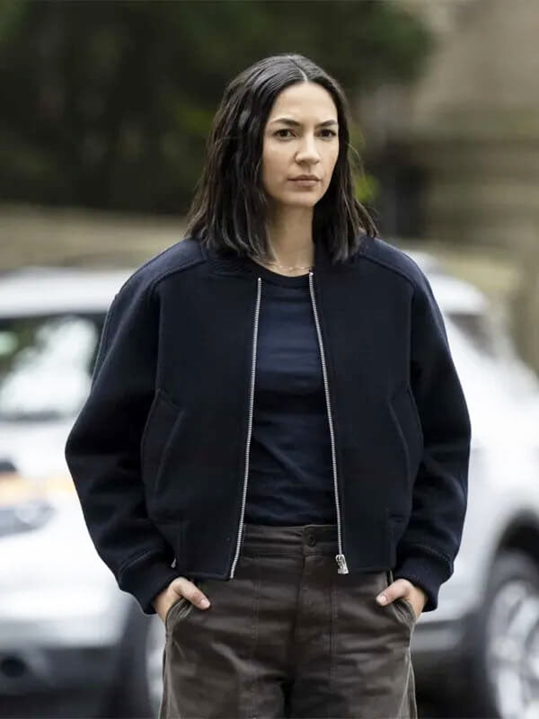 Gina Gogean CIA Season 01 Blue Bomber Jacket