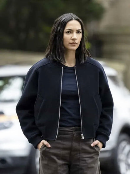 Gina Gogean CIA Season 01 Blue Bomber Jacket