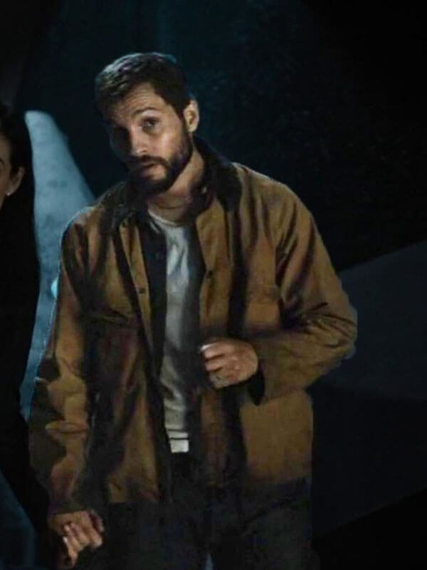 Grey Trace Upgrade Brown Cotton Jacket