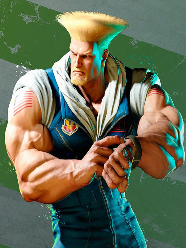 Gulie Street Fighter 6 Blue Jump Suit