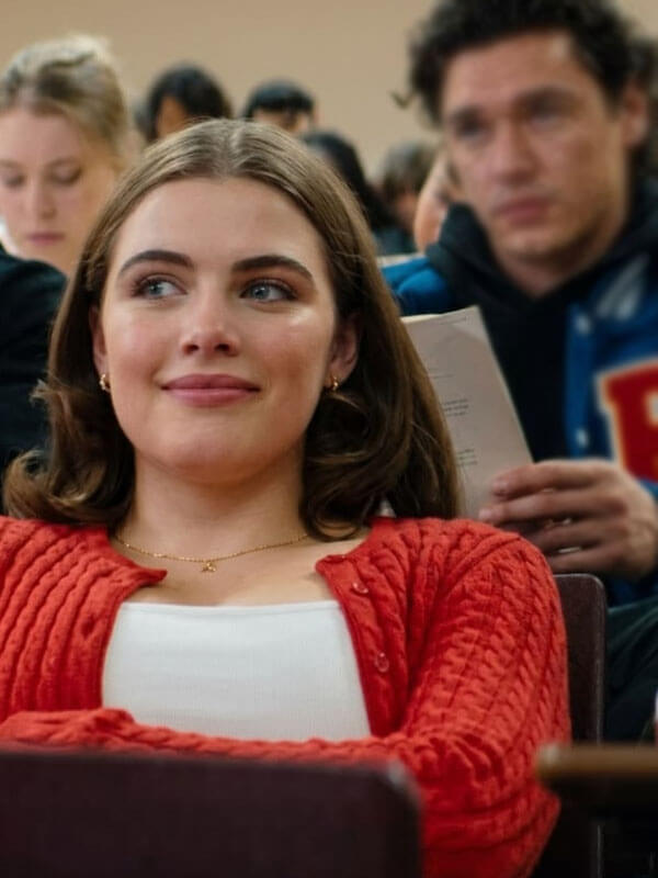 Hannah Wells Off Campus Season 01 Red Wool Jacket